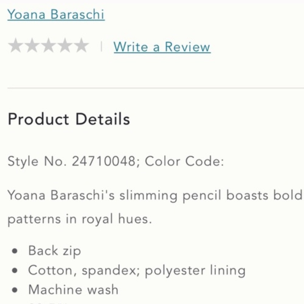 Anthropology Baraschi pencil Skirt - Picture 3 of 7